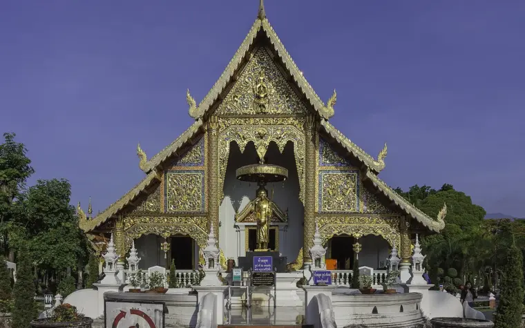 วิหารหลวงวัดพระสิงห์ในเขตเมืองเก่าเชียงใหม่